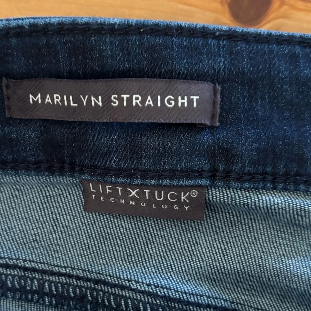 NYDJ Marilyn Blue Denim Slimming Straight Leg Jeans Size 18W NWT - Picture 6 of 14
